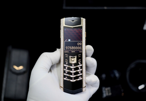 Signature S Rose Gold Full Diamond